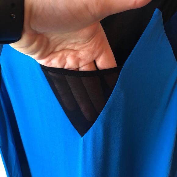 Armani Exchange Blue Black Dress New without tags Size XS - Picture 8 of 11